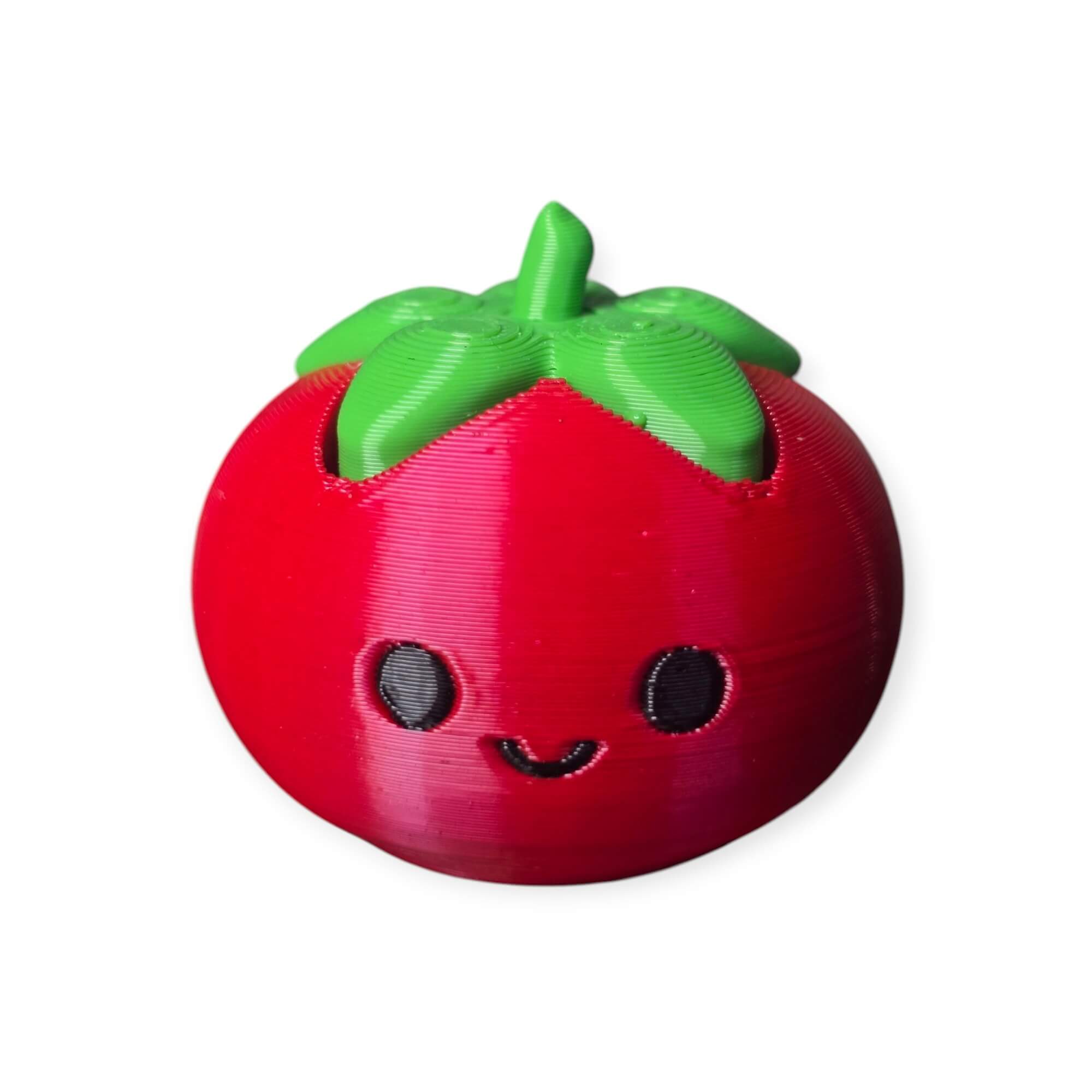 Tiny Tomato Clicker Fidget Keychain