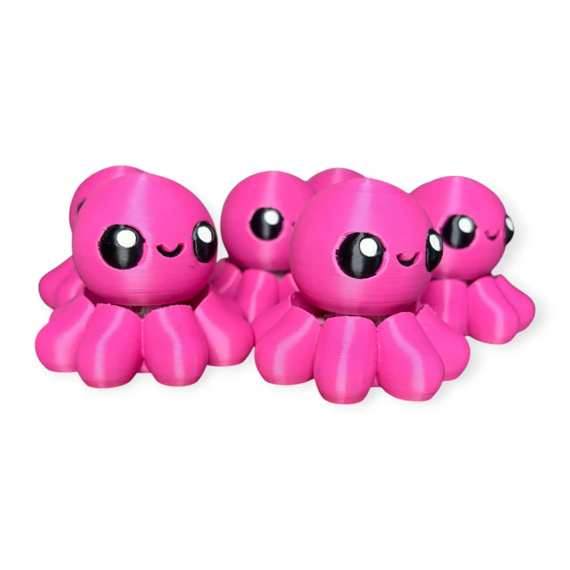Pink Octopus Clicker Keychain - Image 3