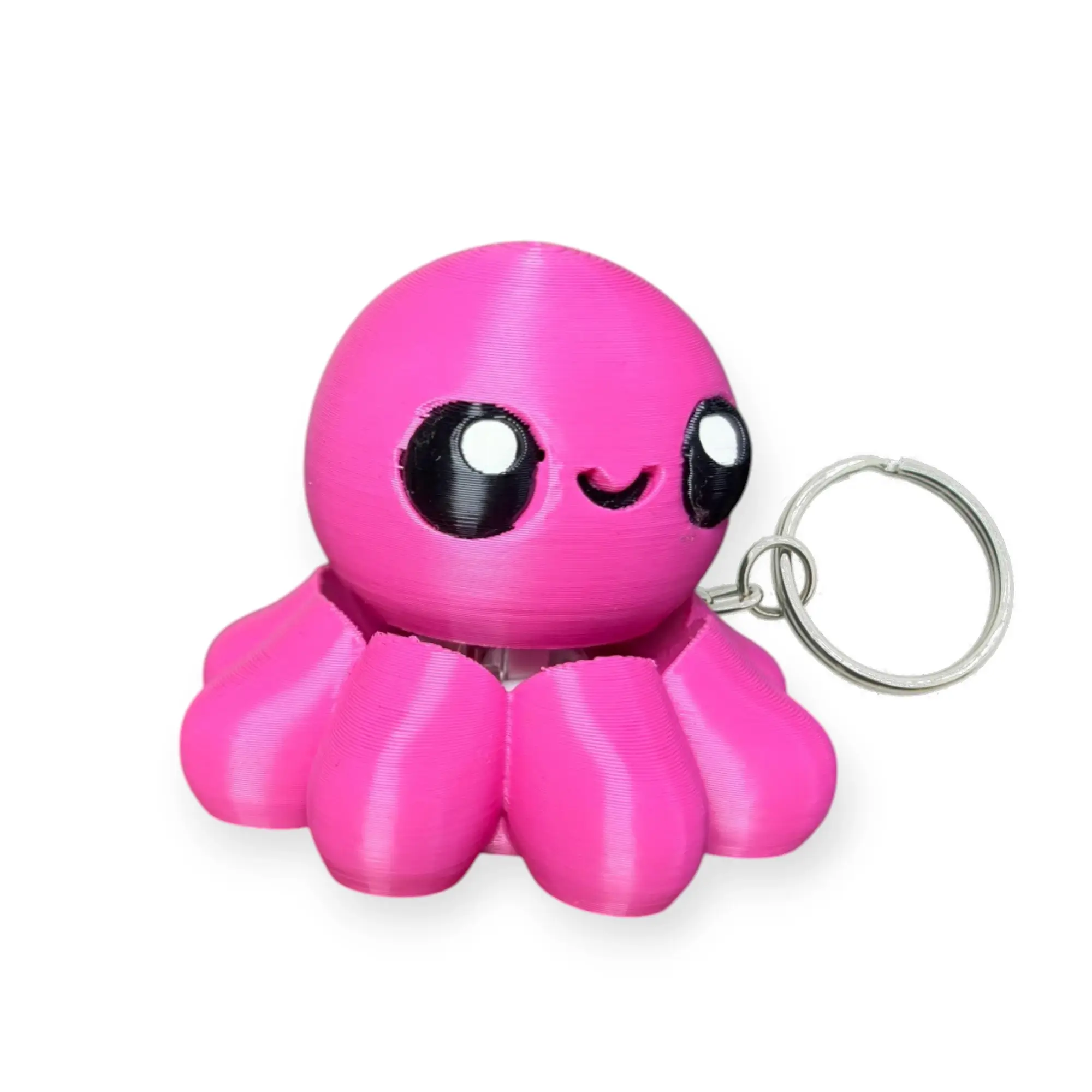 Pink Octopus Clicker Keychain - Image 2